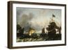 The Frigate Princes Maria, Flying the Standard of Prince William of Orange, Near Amsterdam-Ludolf Bakhuizen-Framed Giclee Print