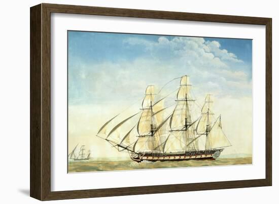 The Frigate Uss Essex-Joseph Howard-Framed Giclee Print