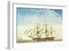 The Frigate Uss Essex-Joseph Howard-Framed Giclee Print