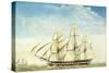 The Frigate Uss Essex-Joseph Howard-Stretched Canvas