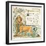 The Frightened Lion, Illustration from 'Baby's Own Aesop', Engraved and Printed by Edmund Evans,…-Walter Crane-Framed Giclee Print