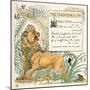 The Frightened Lion, Illustration from 'Baby's Own Aesop', Engraved and Printed by Edmund Evans,…-Walter Crane-Mounted Giclee Print