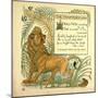 The Frightened Lion-null-Mounted Giclee Print