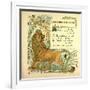 The Frightened Lion-null-Framed Giclee Print
