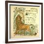 The Frightened Lion-null-Framed Giclee Print