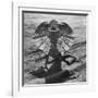 The Frilled Lizard of Australia Opening Its Frill to Ward Off Intruders-Fritz Goro-Framed Photographic Print