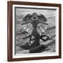 The Frilled Lizard of Australia Opening Its Frill to Ward Off Intruders-Fritz Goro-Framed Photographic Print