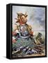 The Frog and the Ox, 1893-Jean De La Fontaine-Framed Stretched Canvas
