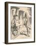 'The Frog Footman delivers the invitation', 1889-John Tenniel-Framed Giclee Print