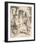 'The Frog Footman delivers the invitation', 1889-John Tenniel-Framed Giclee Print