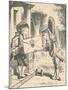'The Frog Footman delivers the invitation', 1889-John Tenniel-Mounted Giclee Print