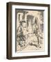 'The Frog Footman delivers the invitation', 1889-John Tenniel-Framed Giclee Print