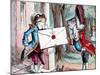 'The Frog Footman delivers the invitation', c1910-John Tenniel-Mounted Giclee Print