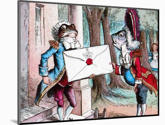 'The Frog Footman delivers the invitation', c1910-John Tenniel-Mounted Giclee Print