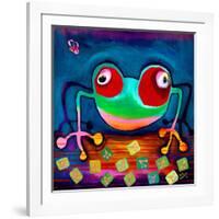 The Frog Jumps-Susse Volander-Framed Art Print