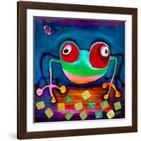 The Frog Jumps-Susse Volander-Framed Art Print