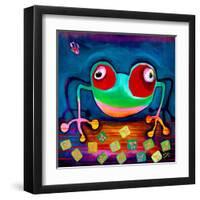 The Frog Jumps-Susse Volander-Framed Art Print