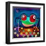 The Frog Jumps-Susse Volander-Framed Art Print