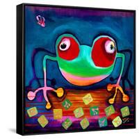 The Frog Jumps-Susse Volander-Framed Stretched Canvas