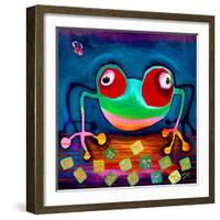 The Frog Jumps-Susse Volander-Framed Art Print