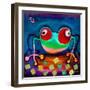 The Frog Jumps-Susse Volander-Framed Art Print