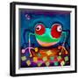 The Frog Jumps-Susse Volander-Framed Art Print