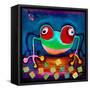 The Frog Jumps-Susse Volander-Framed Stretched Canvas