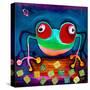 The Frog Jumps-Susse Volander-Stretched Canvas
