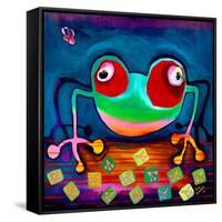 The Frog Jumps-Susse Volander-Framed Stretched Canvas