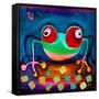 The Frog Jumps-Susse Volander-Framed Stretched Canvas