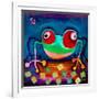 The Frog Jumps-Susse Volander-Framed Art Print