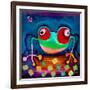 The Frog Jumps-Susse Volander-Framed Art Print