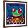 The Frog Jumps-Susse Volander-Framed Art Print