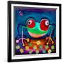 The Frog Jumps-Susse Volander-Framed Art Print