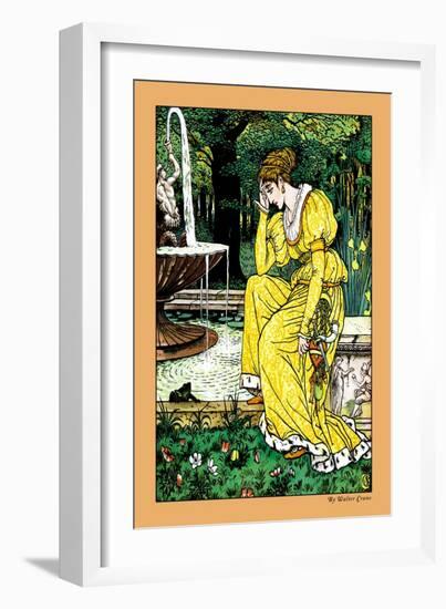 The Frog Prince, In Yellow, c.1900-Walter Crane-Framed Art Print