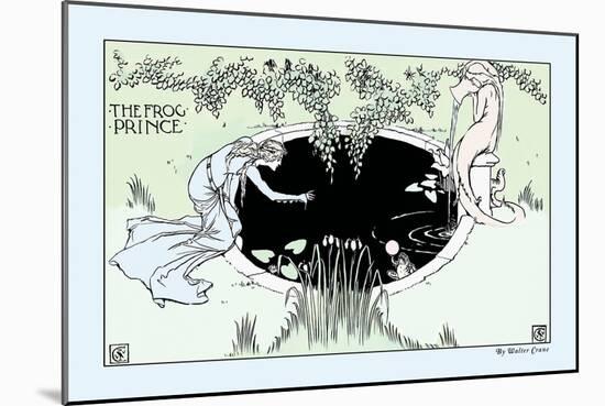 The Frog Prince, The Fountain, c.1900-Walter Crane-Mounted Art Print