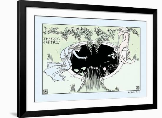The Frog Prince, The Fountain, c.1900-Walter Crane-Framed Art Print
