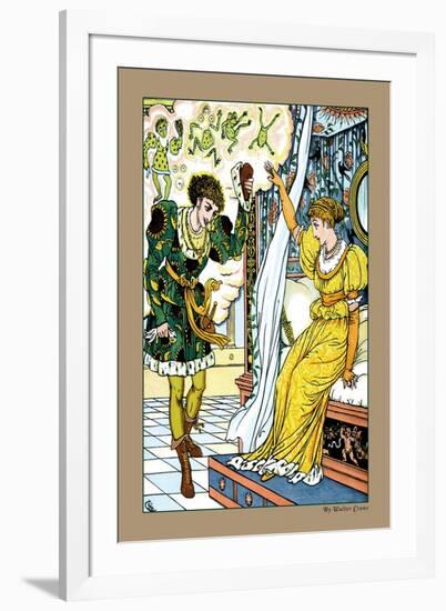 The Frog Prince, The Transformation, c.1900-Walter Crane-Framed Art Print