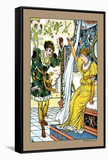 The Frog Prince, The Transformation, c.1900-Walter Crane-Framed Stretched Canvas