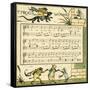 The frog's wooing-Walter Crane-Framed Stretched Canvas