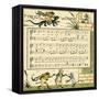 The frog's wooing-Walter Crane-Framed Stretched Canvas