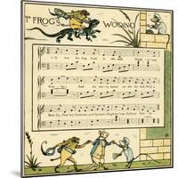 The frog's wooing-Walter Crane-Mounted Giclee Print