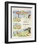 The Frog Who Wanted to Be as Fat as the Bull, Illustration from 'Fables' by Jean de La Fontaine,…-Benjamin Rabier-Framed Giclee Print