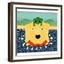 The Frog Yellow-Stephen Huneck-Framed Giclee Print