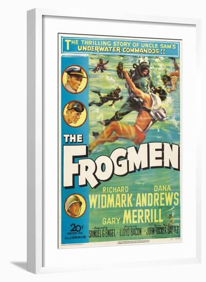 The Frogmen, 1951, Directed by Lloyd Bacon-null-Framed Giclee Print