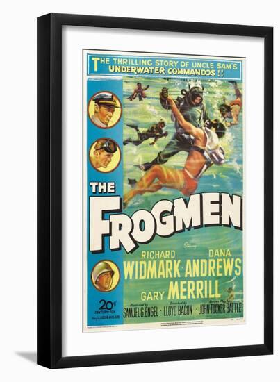 The Frogmen, 1951, Directed by Lloyd Bacon-null-Framed Premium Giclee Print