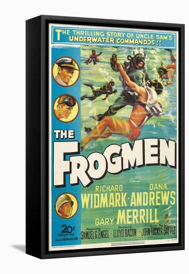 The Frogmen, 1951, Directed by Lloyd Bacon-null-Framed Stretched Canvas