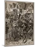 The Frolic of My Lord of Misrule, Illustration from 'Cassell's Illustrated History of England'-English School-Mounted Giclee Print