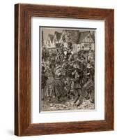 The Frolic of My Lord of Misrule, Illustration from 'Cassell's Illustrated History of England'-English School-Framed Giclee Print