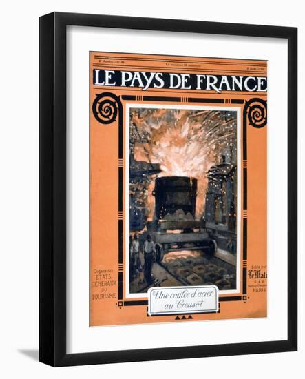 The Front Cover of Le Pays De France, 5 August 1915-null-Framed Giclee Print